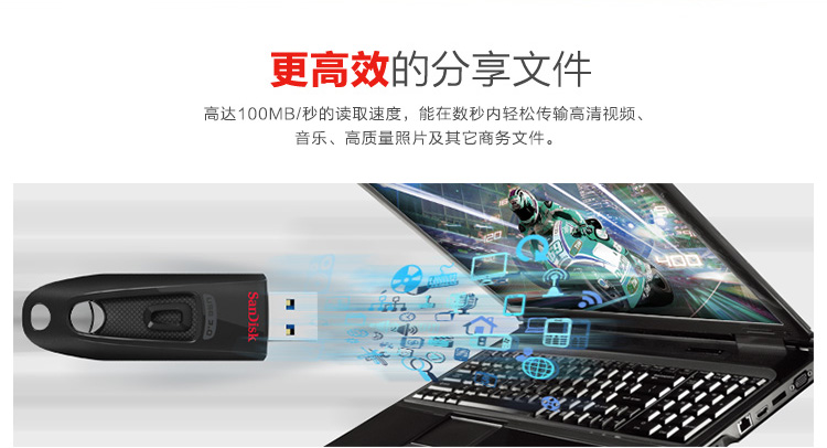 闪迪（SanDisk） 至尊高速（CZ48） 128GB U...-京东