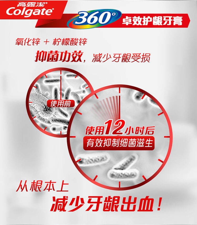 高露洁（Colgate）360°全面口腔健康 牙膏140g（...-京东