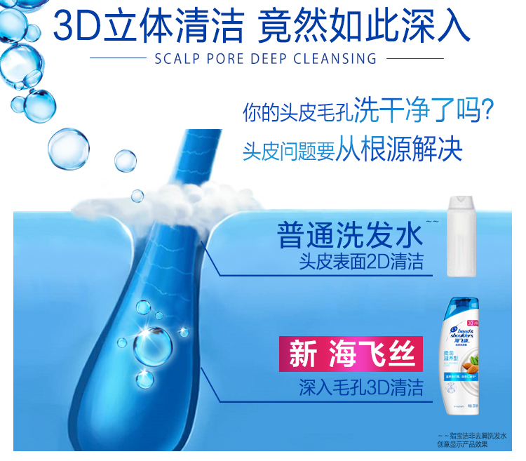 海飞丝洗发水柔润滋养400ml（持久去屑柔顺滋养）-京东