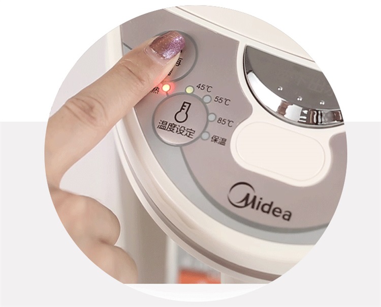 美的（Midea）电热水瓶热水壶电水壶304不锈钢热水瓶 5...-京东