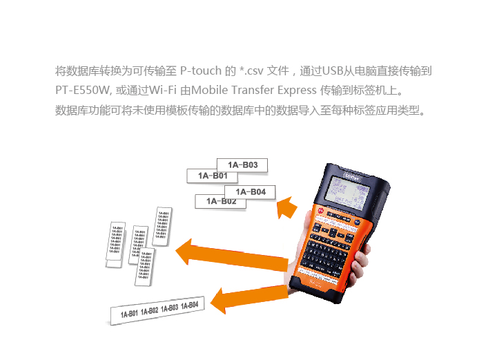 兄弟（brother）PT-E550W 便携式 专业型标签打印机-京东