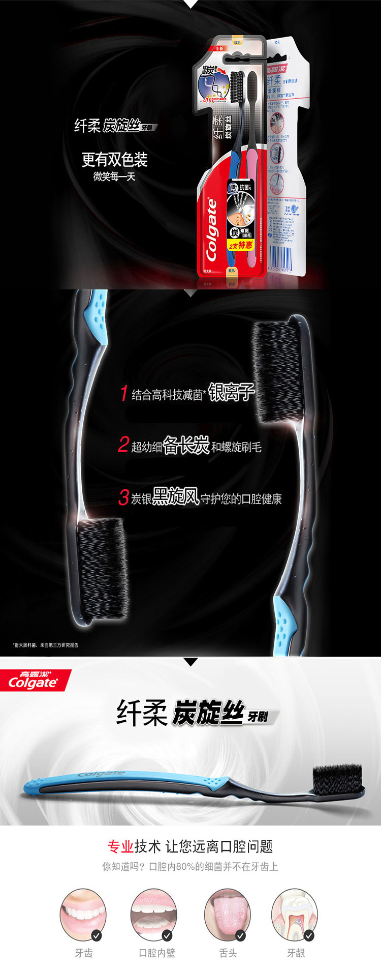 高露洁（Colgate）专业口腔护理 便利包（ 360°牙膏...-京东