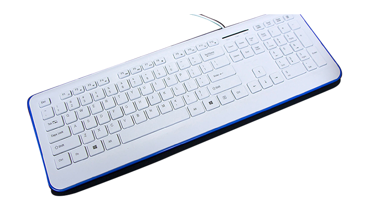 方正(iFound) D101键盘 有线键盘 usb有线办公无背光白色键盘-京东