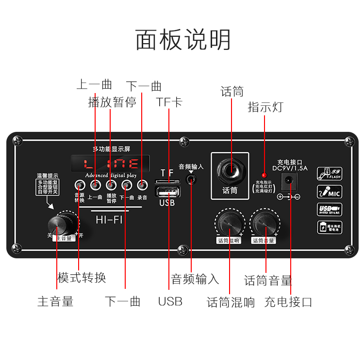 纽曼（Newmine）SL-308M 拉杆音箱户外广场舞音响...-京东